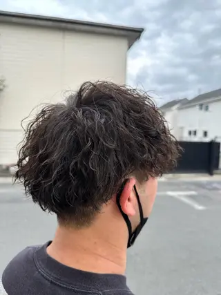 パーマ メンズ 🪼高評価🪼 💎柴崎の藤咲💎のヘアスタイル