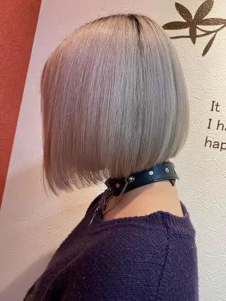 ショート 🎀ブリーチなし 透明感🎀yuhiのヘアスタイル