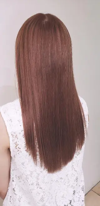 セミロング カラー ヘアアレンジ 【髪質改善美容師】t occa茨木篠原健太のヘアスタイル