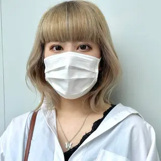 ミディアム もにか🌞原宿/渋谷 🌝ブリーチカラーのヘアスタイル