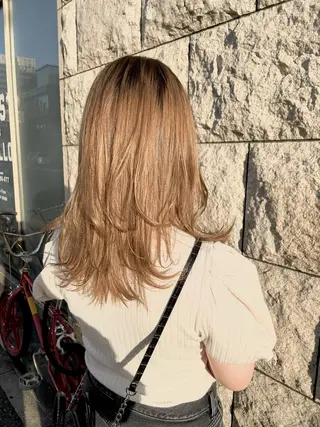 セミロング カラー OPShair　ANELLO所属・ショート/ボブ/ メンズ/縮毛矯正のヘアスタイル