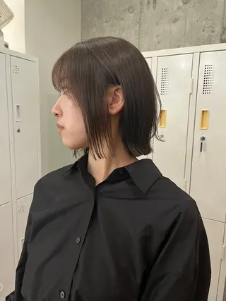 ショート ボブ×縮毛矯正 ryotaのヘアスタイル