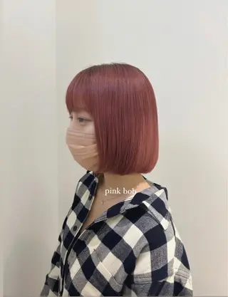 ミディアム カラー 顔周りレイヤー 🎀マリノのヘアスタイル