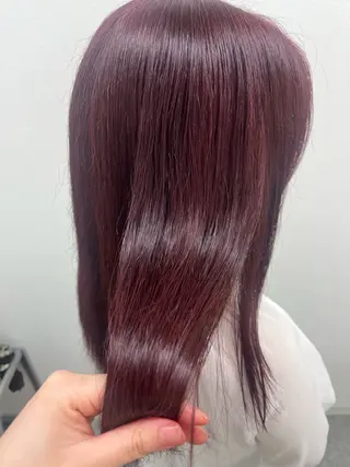 カラー ユイ☆ハイトーン ☆ブリーチデザインのヘアスタイル