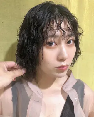 ミディアム パーマ メンズパーマ/ スパイキー/神田正紀のヘアスタイル