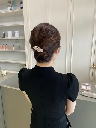 セミロング ヘアアレンジ 髪質改善特化🥣🫧 天神美容室のヘアスタイル