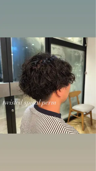 パーマ ヘアアレンジ メンズ 飯島 美海のヘアスタイル