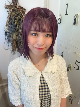 ショート カラー ヘアアレンジ belta.🌱 安藝夏花🌻のヘアスタイル