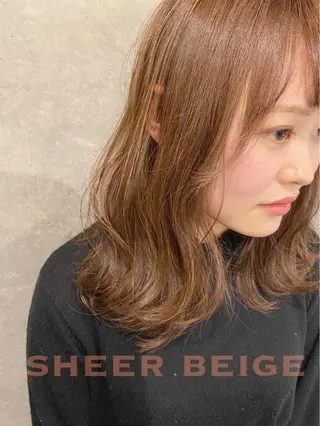 セミロング カラー パーマ ヘアアレンジ ✨ハイクオリティ✨ 山本香也のヘアスタイル