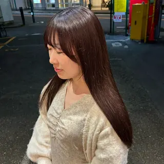 ロング 🎀ハイトーン/ 艶カラー/夕月🎀のヘアスタイル