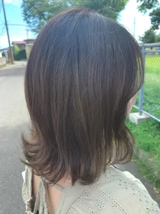 ミディアム カラー ストウ ナナエのヘアスタイル