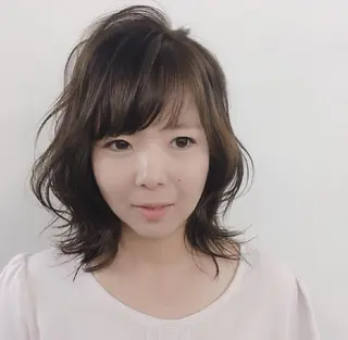 ミディアム 鶴田 風雅のヘアスタイル