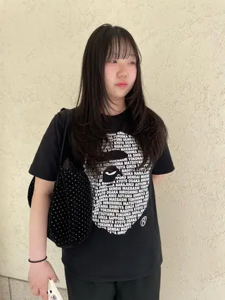 ロング 蘭々/レイヤーカット /ハッシュカットのヘアスタイル