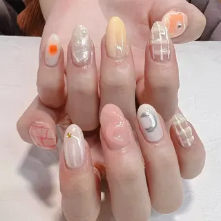 ネイル RIEKO🍒 ワンホン♡推しネイルのネイルデザイン