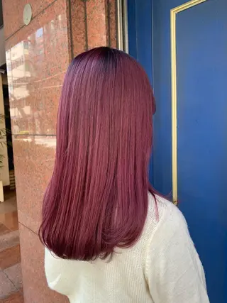 セミロング カラー ヘアアレンジ 💛髪質改善/透明感 カラー🧡reikaのヘアスタイル