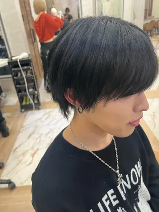 メンズ 縮毛矯正/ブリーチ なしダブルカラー輝希のヘアスタイル