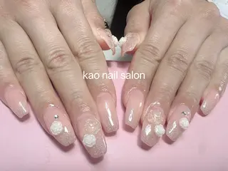 ネイル kao nail マグネット/長さだしのネイルデザイン