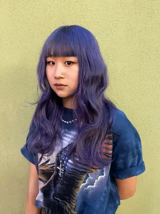 ロング カラー ヘアアレンジ @kyoniyy KYONIのヘアスタイル