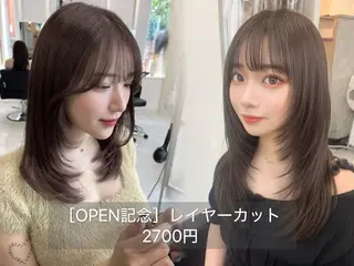 セミロング marshu  luve所属・髪質改善 トリートメントのヘアスタイル