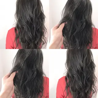 ロング カラー パーマ ヘアアレンジ ネイル マツエク・マツパ addict所属・井坂 弘人のヘアスタイル