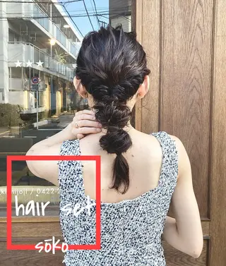 セミロング カラー パーマ ヘアアレンジ ネイル マツエク・マツパ sōko   Hair&Nail Salon所属・🫧一気にあか抜け 🫧mayuのヘアスタイル