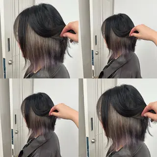 ショート カラー 江坂トレンド韓国風 髪質改善shinoのヘアスタイル