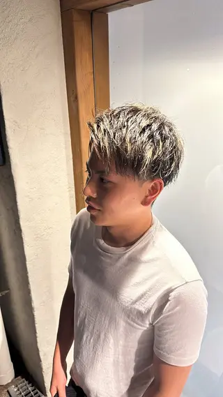 ショート カラー メンズ hair station HaLe'L.A所属・金川 宗一郎のヘアスタイル