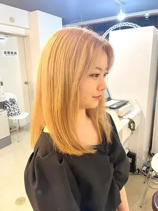 カラー Sherry/R 三川町 山本なつみのヘアスタイル