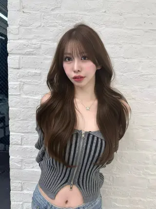 ロング カラー 高島大登/顔周り /レイヤーカットのヘアスタイル