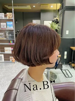 ショート カラー パーマ Hair design Na.B所属・ジユン 지윤のヘアスタイル