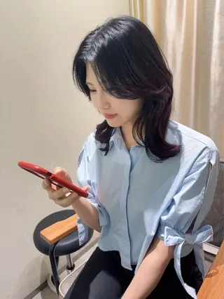 ミディアム カラー 🇰🇷韓髪/透明感 カラー💐Seinaのヘアスタイル
