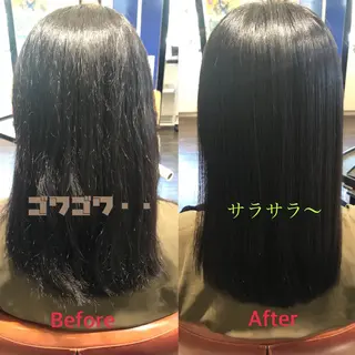 ロング 縮毛矯正/ 髪質改善 /ショート 圍 崇行のヘアスタイル