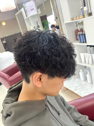 ショート パーマ メンズ KEN 🌟のヘアスタイル