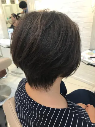 ショート ショート、ボブ/ 川鍋薫のヘアスタイル