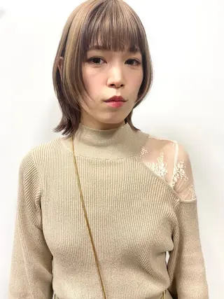 ミディアム カラー nambu-GARDEN所属・上田 昂雅のヘアスタイル