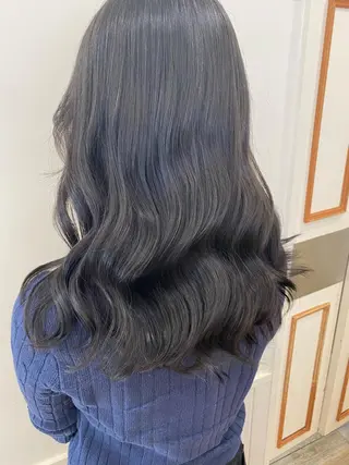 ミディアム 艶カラー/韓国風ヘア 🩵shioneのヘアスタイル