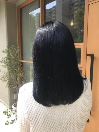 セミロング カラー muku所属・レディースカット モデル/ayunaのヘアスタイル