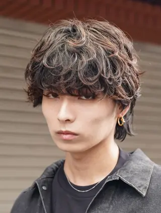 パーマ メンズ 片平 琳大郎のヘアスタイル