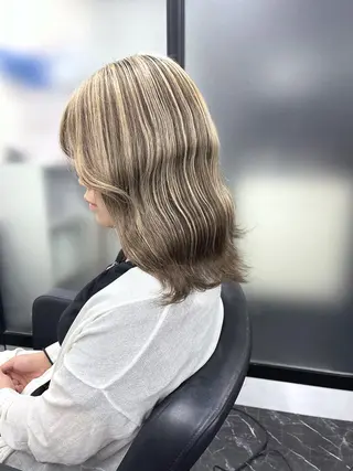 ミディアム カラー route 【ルート】所属・髪質改善/堀江 ケアカラーtoshiのヘアスタイル