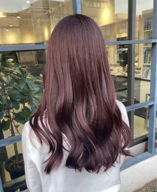 セミロング カラー 室岡 彩樺のヘアスタイル