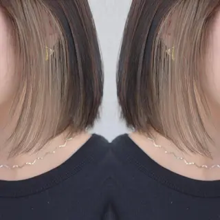 ショート カラー ヘアアレンジ 竹内啓太 ボブのヘアスタイル