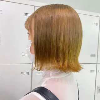 ミディアム カラー 🌼リナ🌼赤み消し オリーブ/ブラウンのヘアスタイル