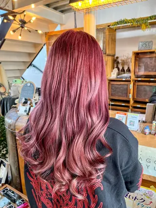 ロング カラー NAGON STYLE  MICI所属・佐藤 美聡のヘアスタイル