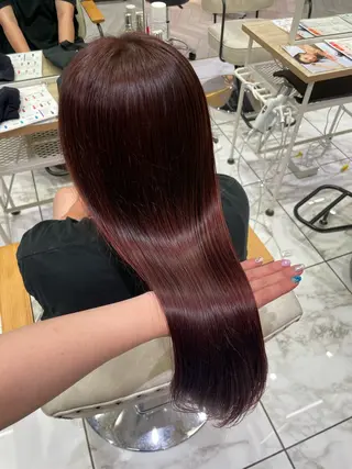 カラー 透明感カラー/ 縮毛矯正/ユイ☆彡のヘアスタイル