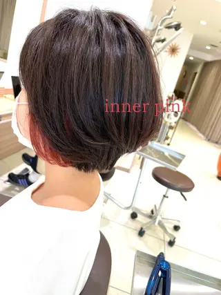 ショート カラー ショートヘアカラー 山本のヘアスタイル