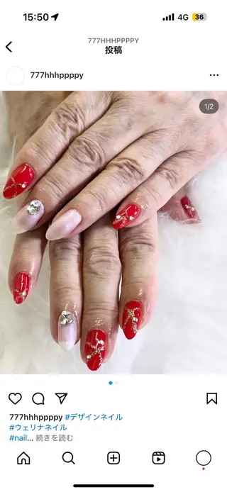 ネイル 🩵liru Haru🩵のネイルデザイン
