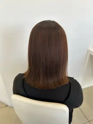 ミディアム Happiness王寺所属・髪質改善カラー 🫧萩原のヘアスタイル