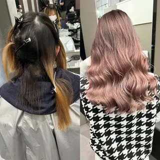 セミロング カラー Via officialのヘアスタイル