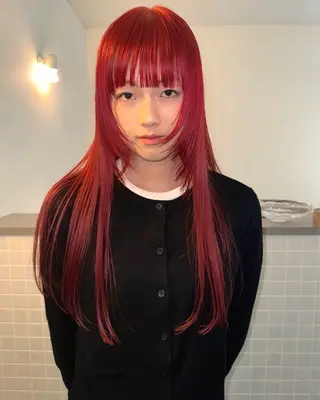 ロング カラー ブリーチ/似合わせ Kaito🦕/栄のヘアスタイル