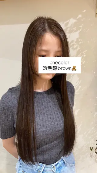 カラー カット／透明感カラー /Cocomi🎨のヘアスタイル